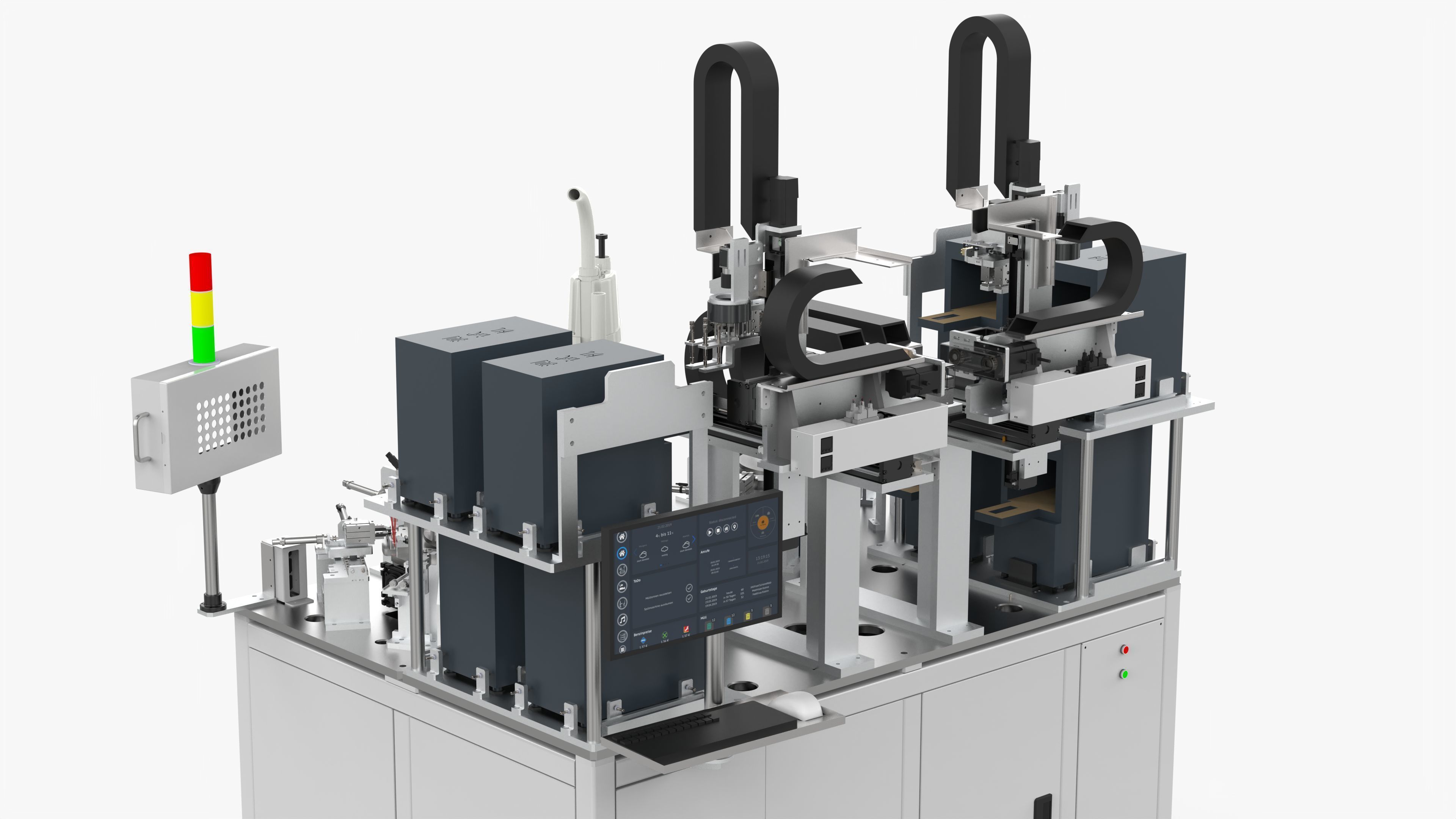 Automatic Mobile Phone Motherboard Testing Machine 3D model_6