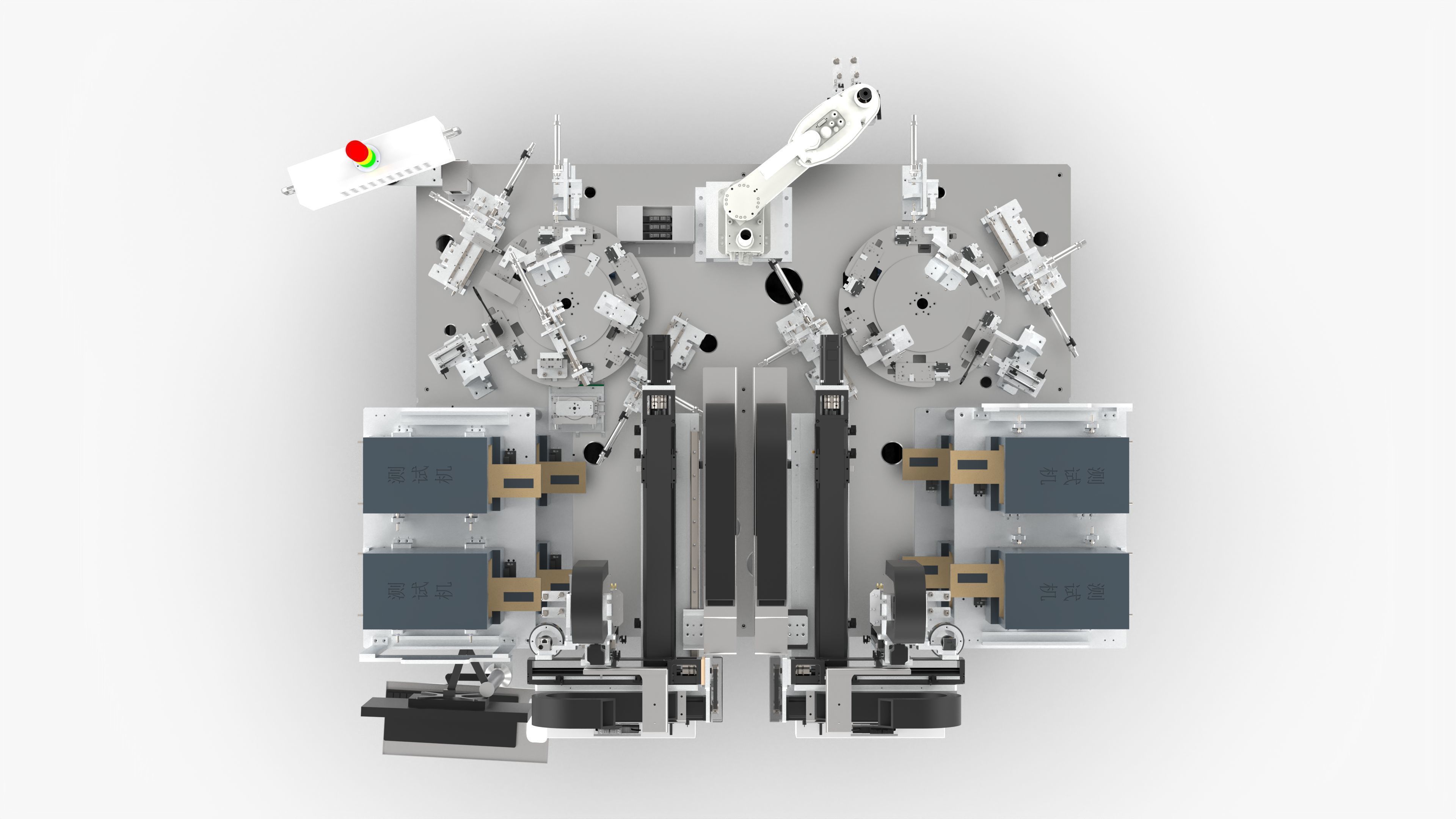 Automatic Mobile Phone Motherboard Testing Machine 3D model_11
