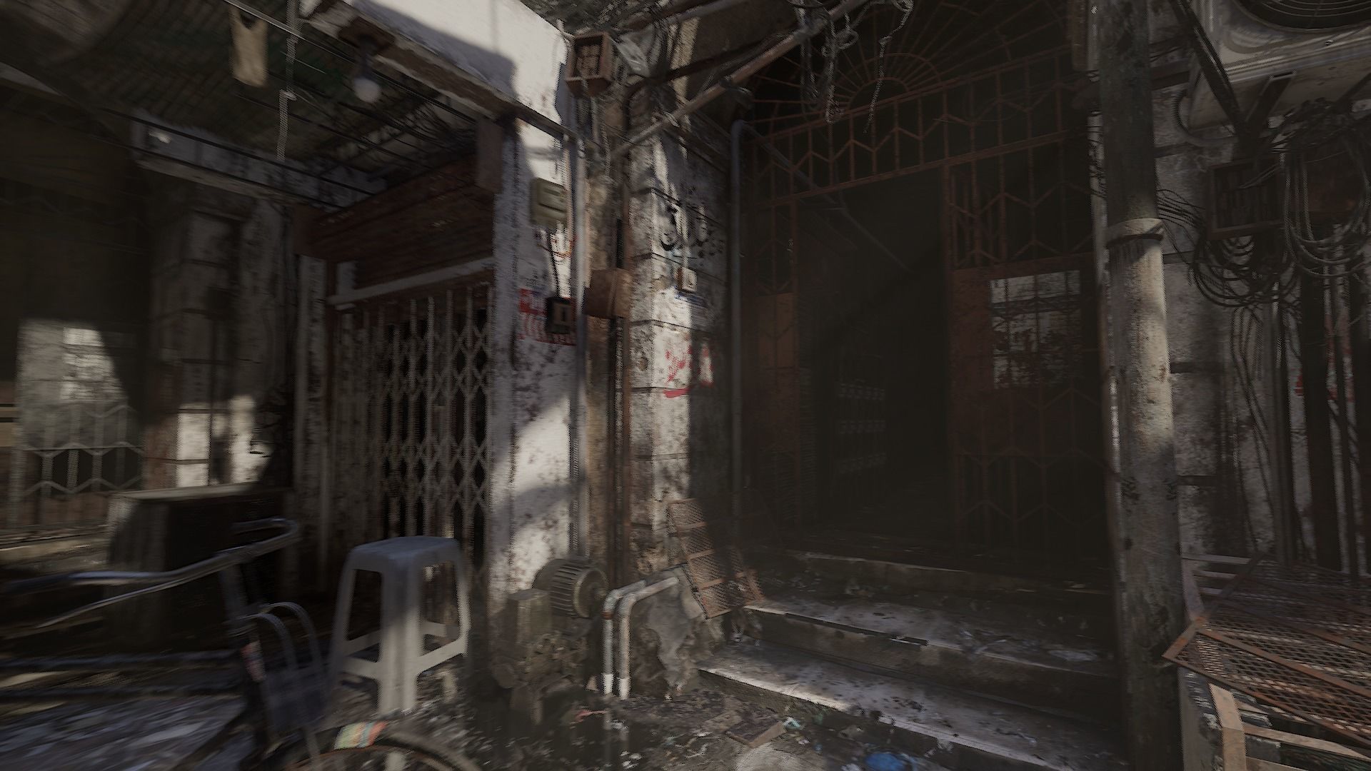 Old Building Door 3D model_3