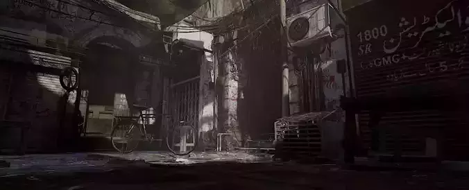 Old Building Door 3D model