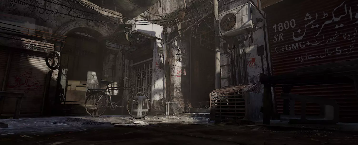 Old Building Door 3D model_0