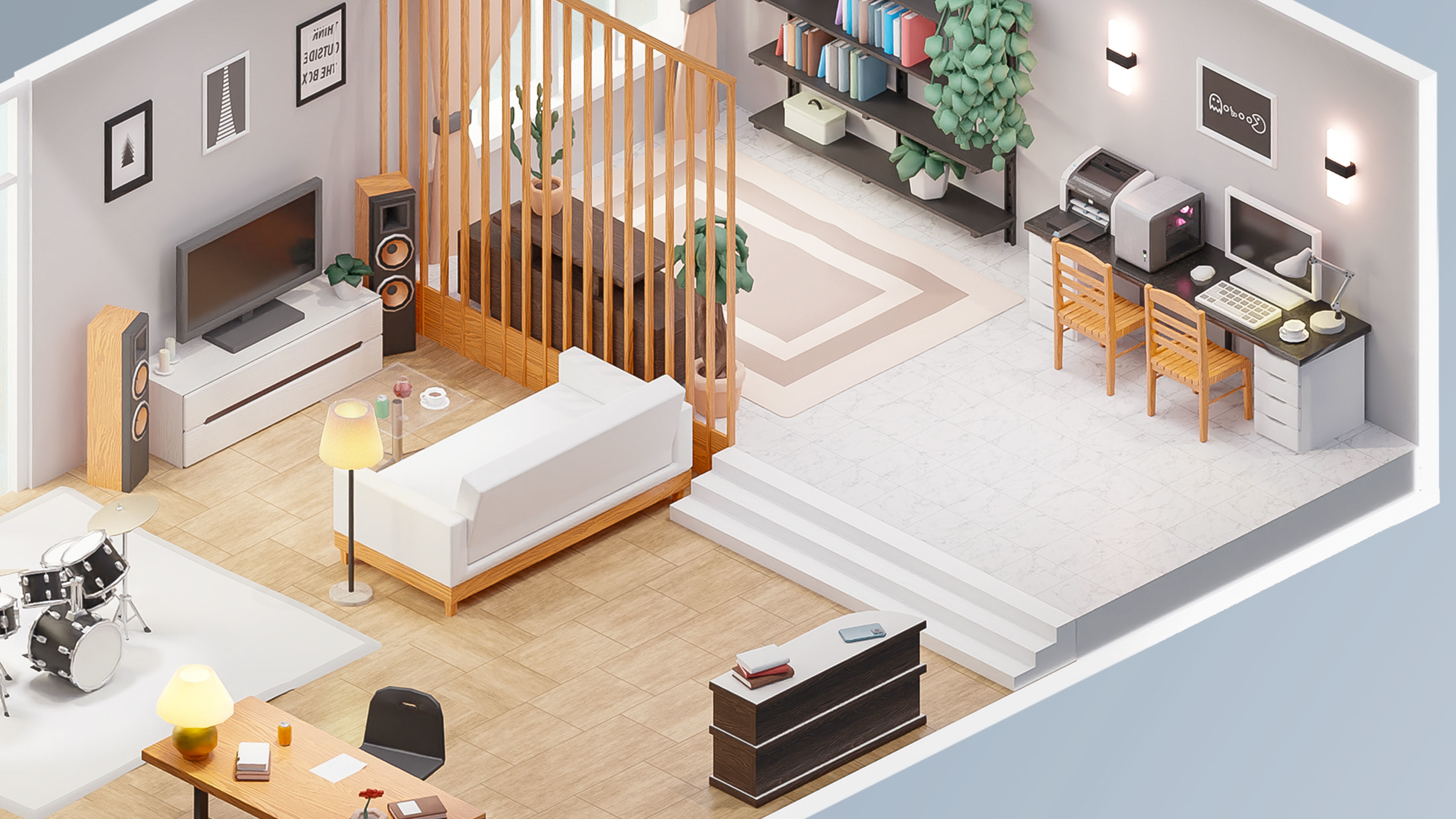 Room 42 Low-poly 3D model_2