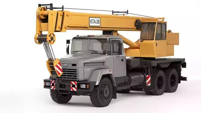 KrAZ 65053 KTA-28 2008 3D model
