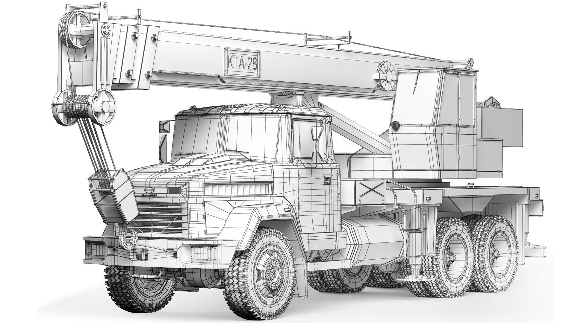 KrAZ 65053 KTA-28 2008 3D model_8