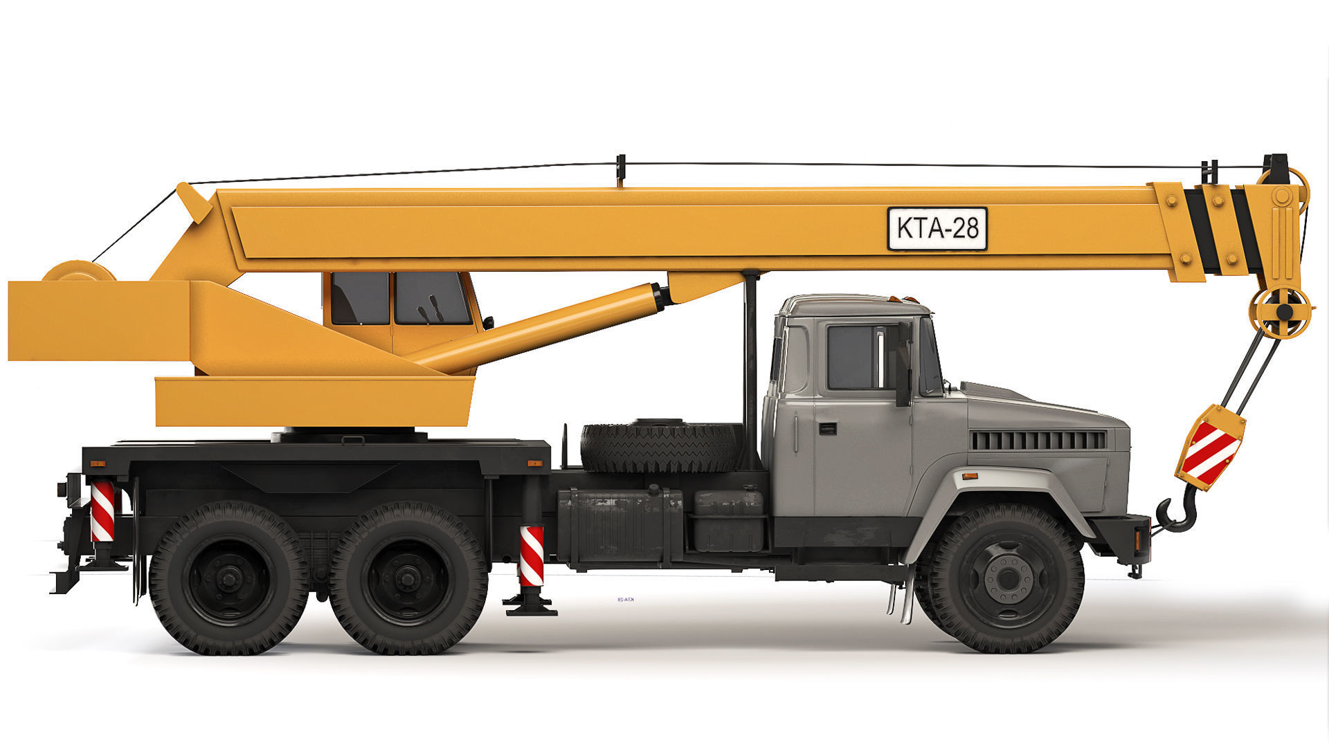 KrAZ 65053 KTA-28 2008 3D model_5