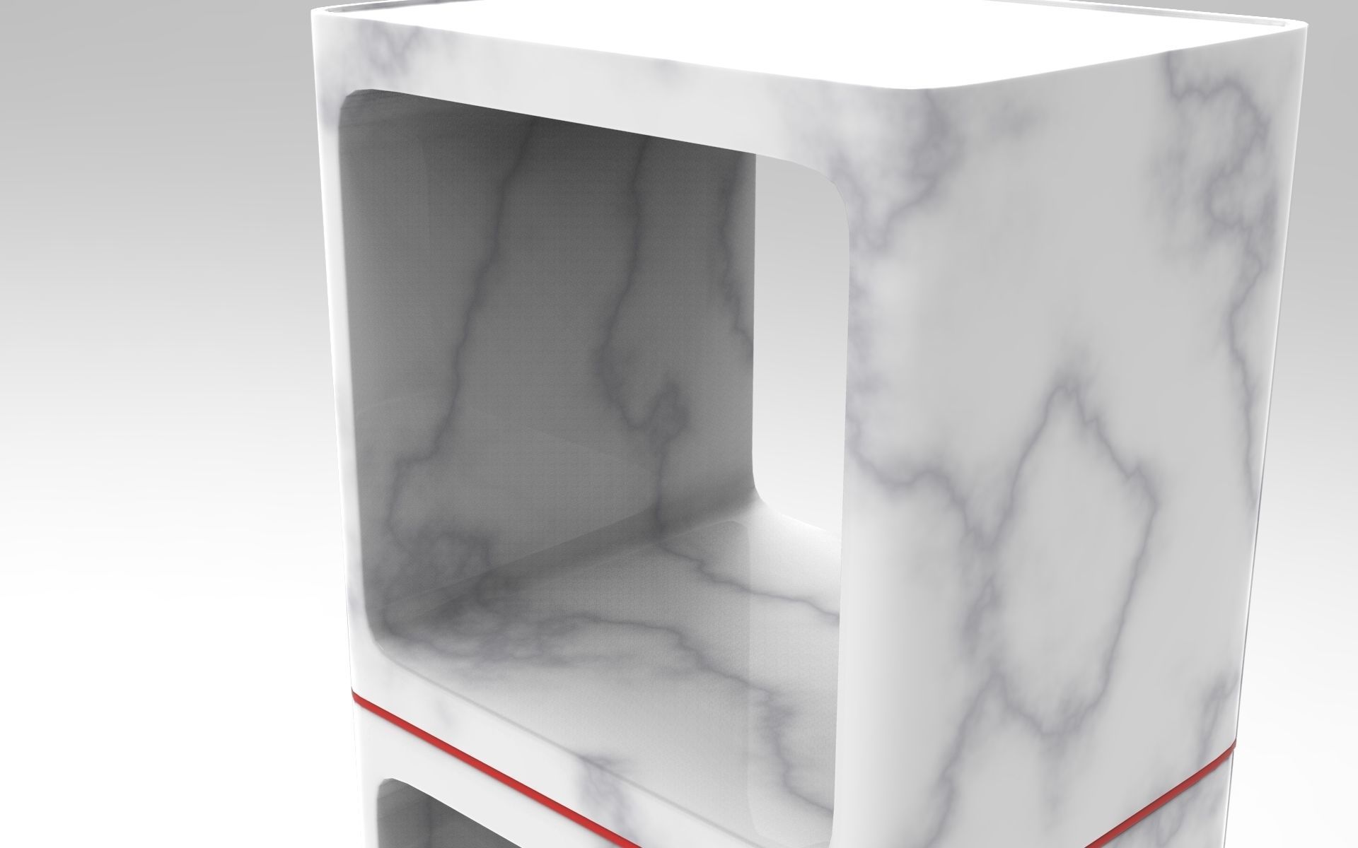 Saga Shelf Low-poly 3D model_3