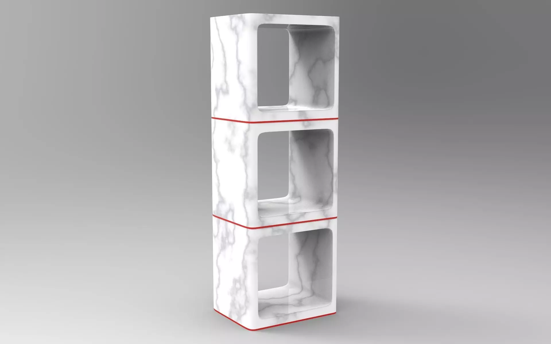 Saga Shelf Low-poly 3D model_0