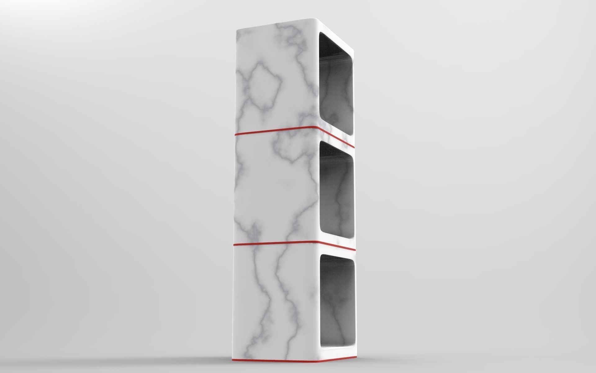 Saga Shelf Low-poly 3D model_2