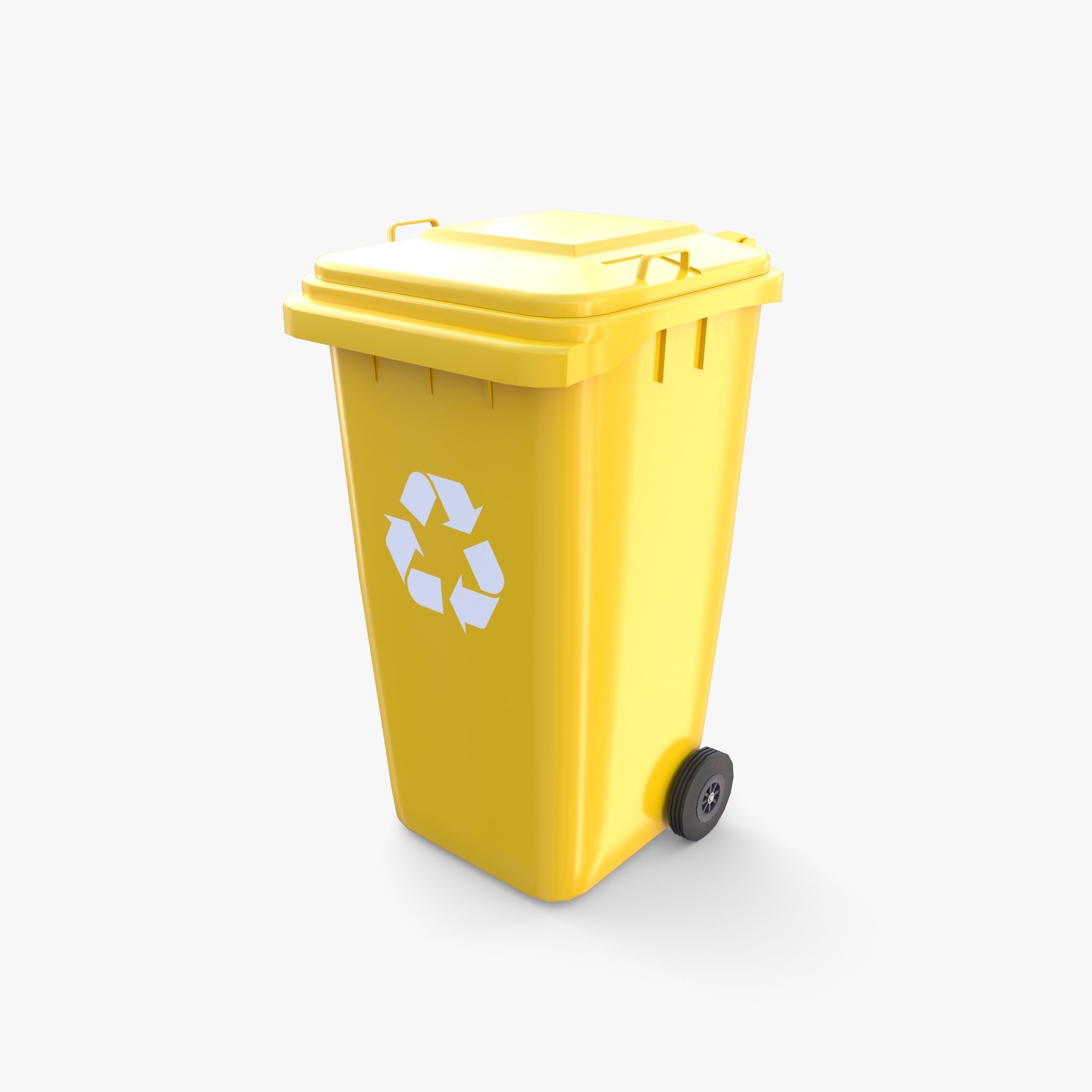Trash can v13 3D model_2