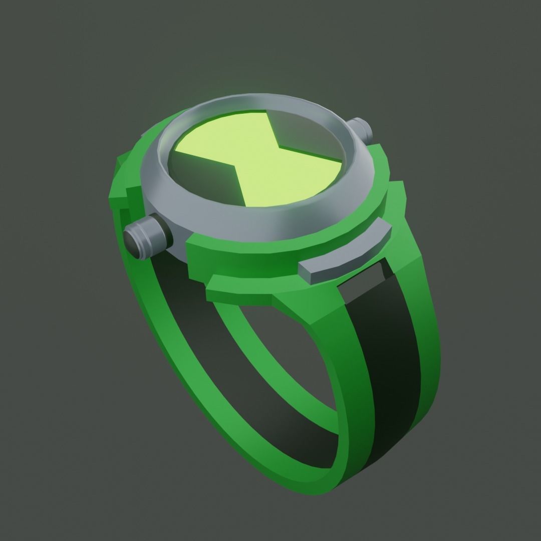 Ben 10 Omnitrix Low-poly 3D model_7