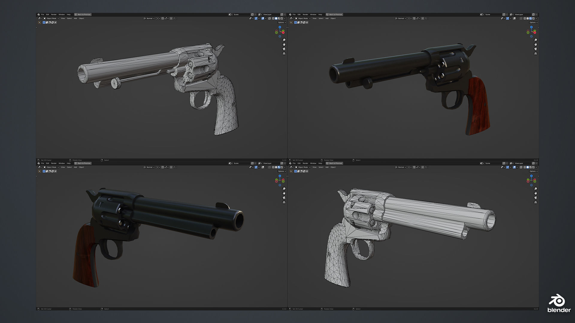 Funky Woman - Female Character Version 1 Low-poly 3D model_12