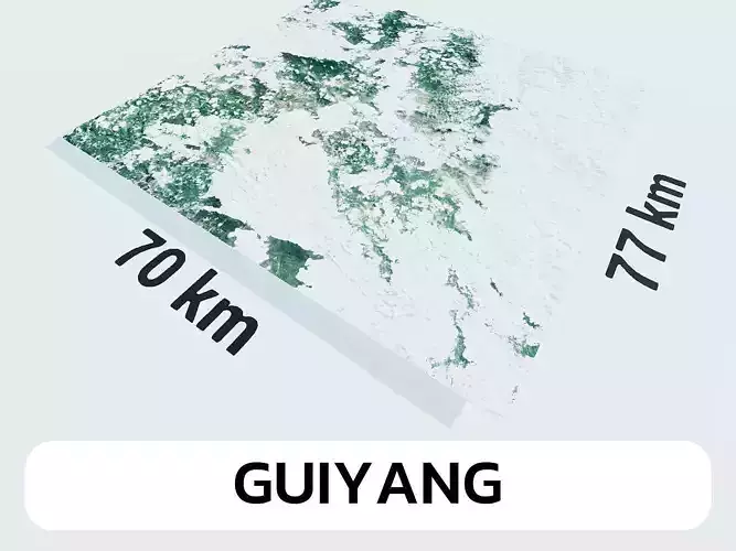 Guiyang China City Landscape 3D Model Free 3D model
