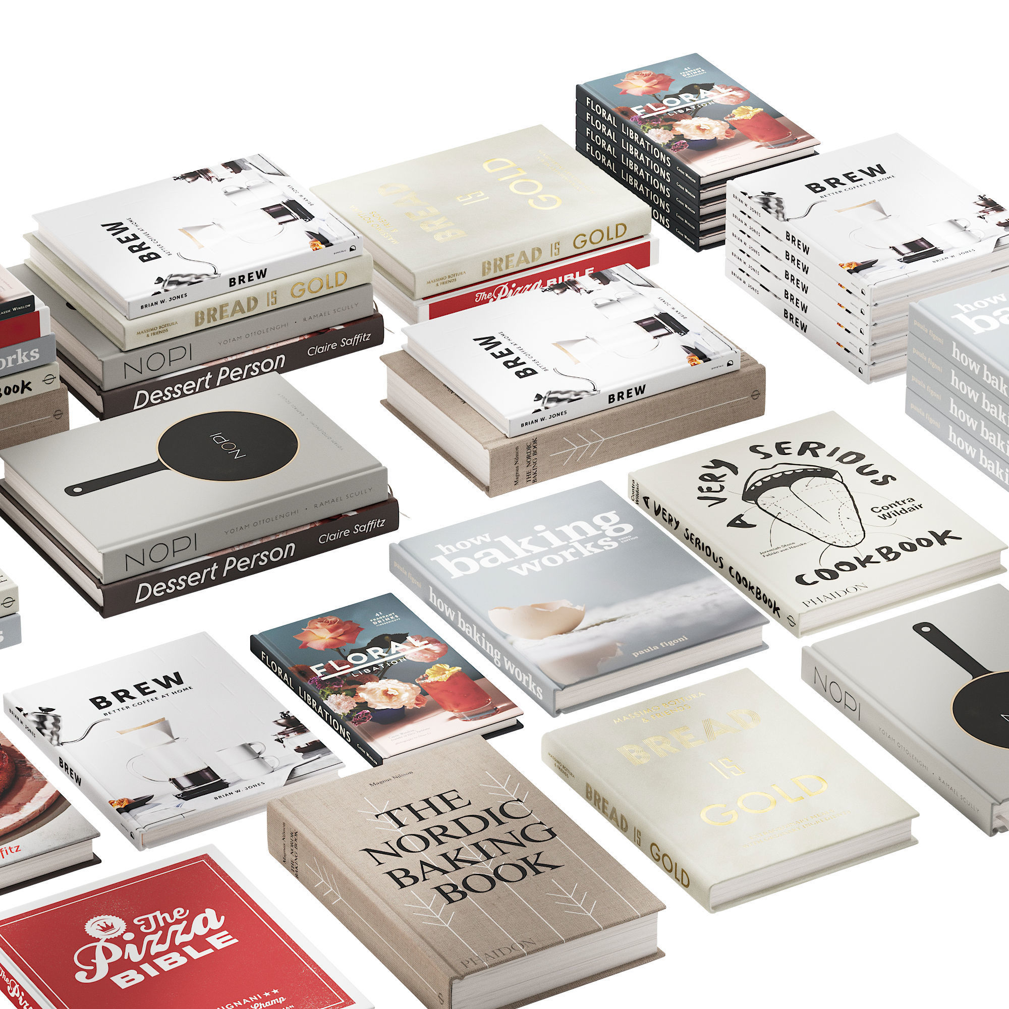 146 decorative books set 17 kitchen and cooking P03 3D model_5