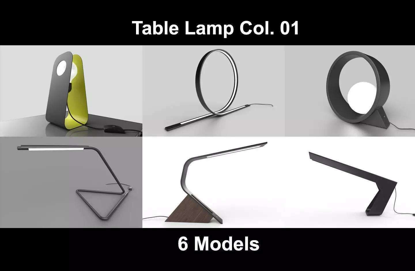 Table Lamp Collection 01 -6 Models _0