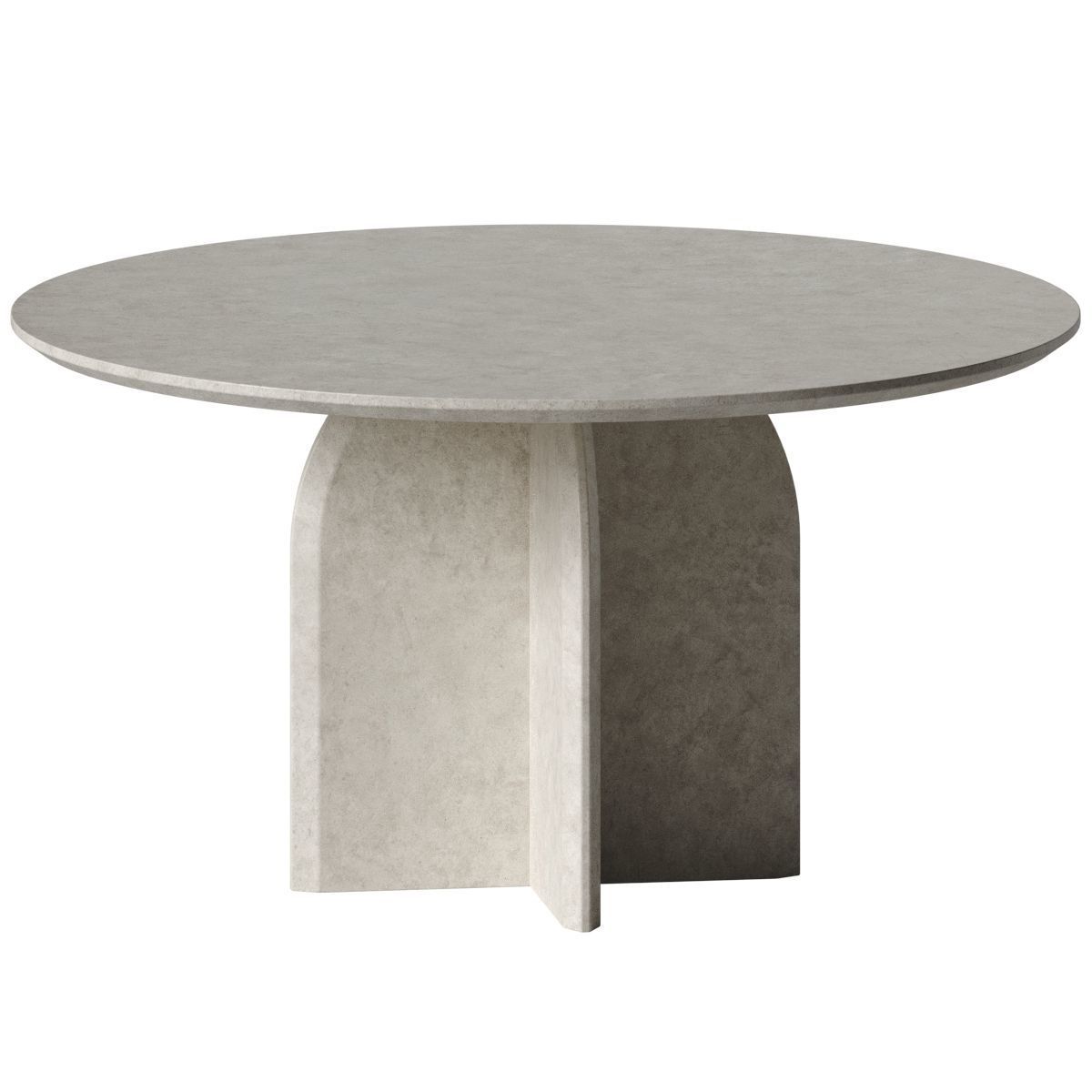Modern Round Dining Table - Homary 3D model_1