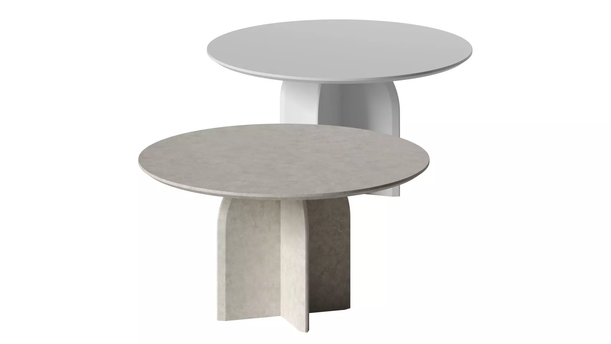 Modern Round Dining Table - Homary 3D model_0