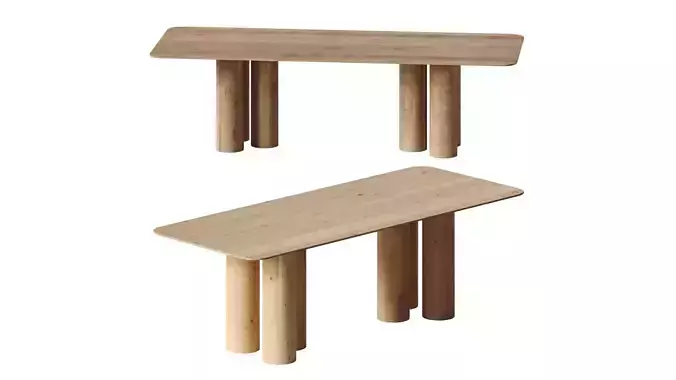 Rectangle Simplicity Dining Table - Liftad
