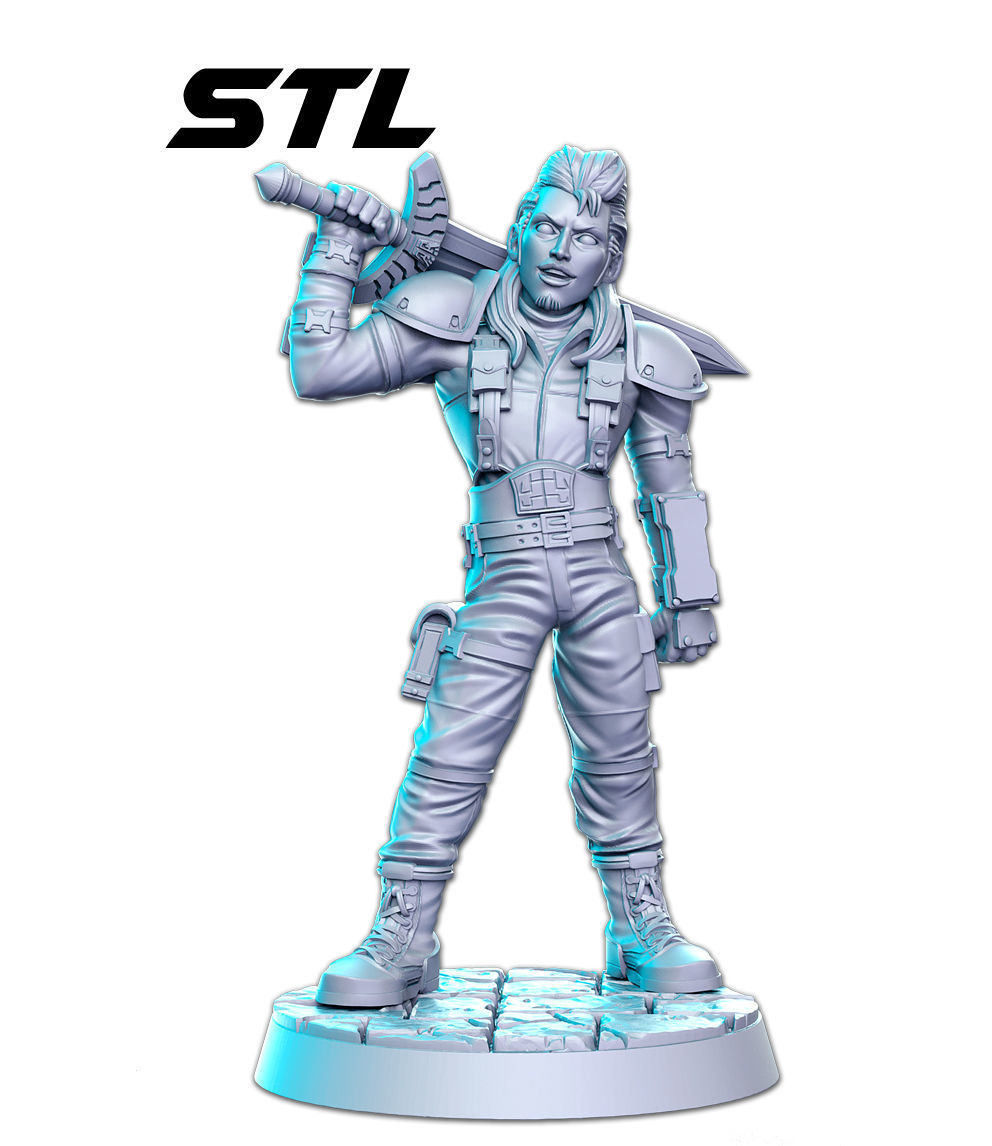 Roche VII Final Fantasy 32mm Pre-supported 3D print model_1