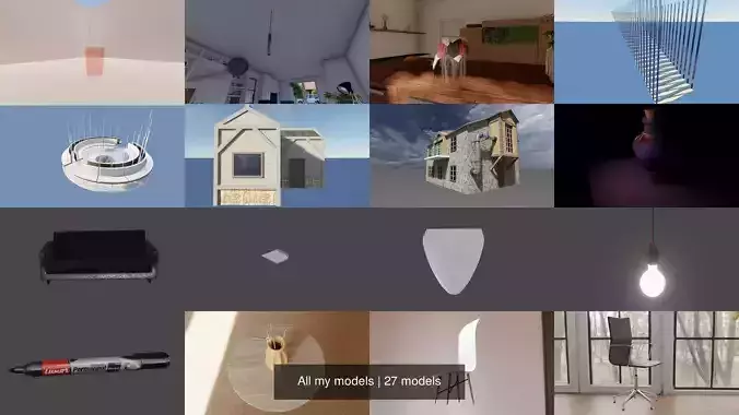 All my models 3D Model Collection