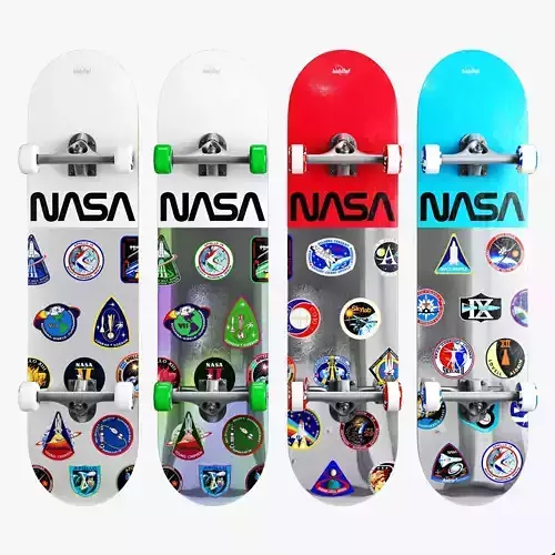 Skateboard NASA set 3D model