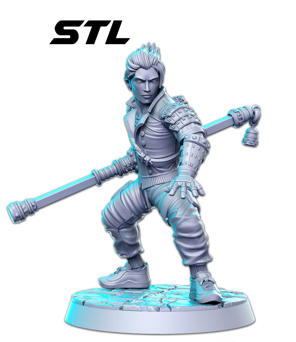 Sonon VII Final Fantasy 32mm Pre-supported 3D print model_1