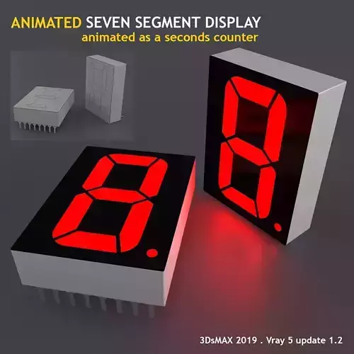 7Segment - Animated Seven Segment Display 3D model
