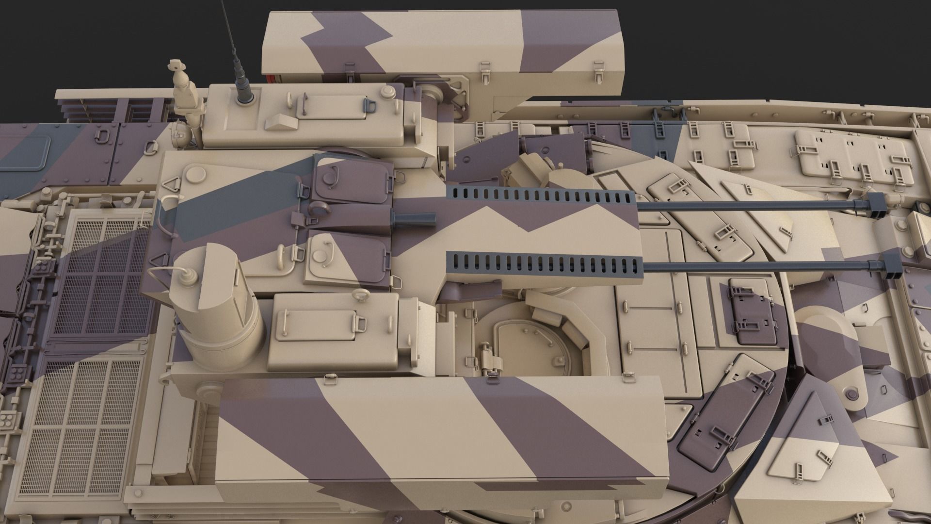 Tank Terminator BMPT 72 Desert 3D model_25