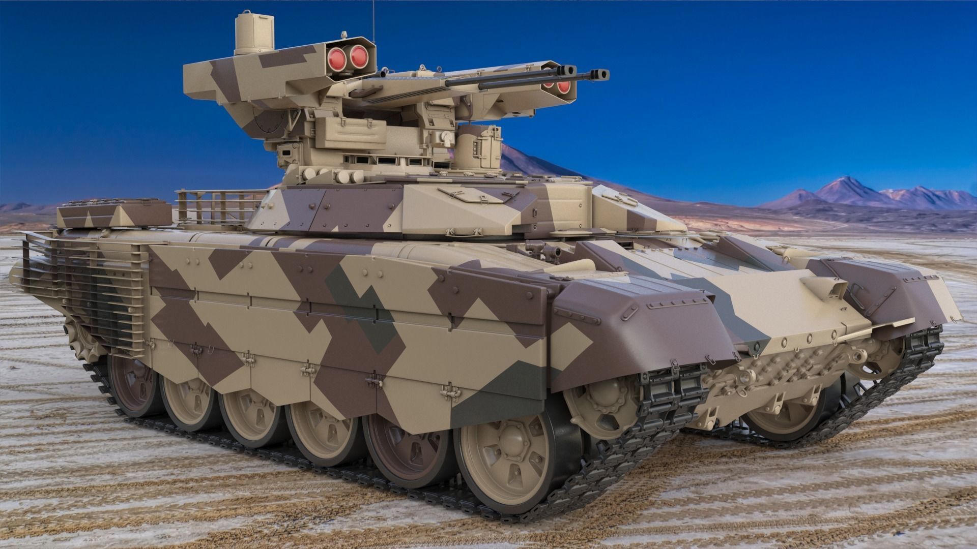 Tank Terminator BMPT 72 Desert 3D model_1