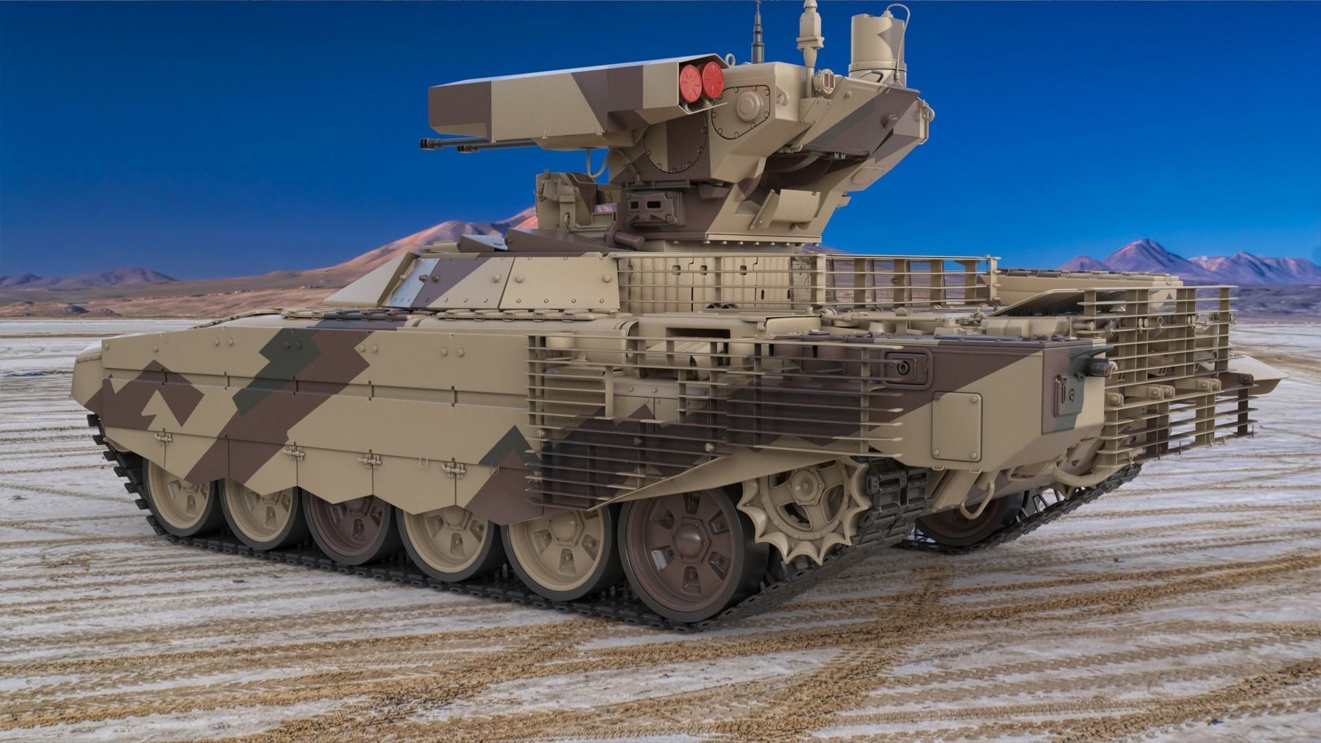 Tank Terminator BMPT 72 Desert 3D model_2