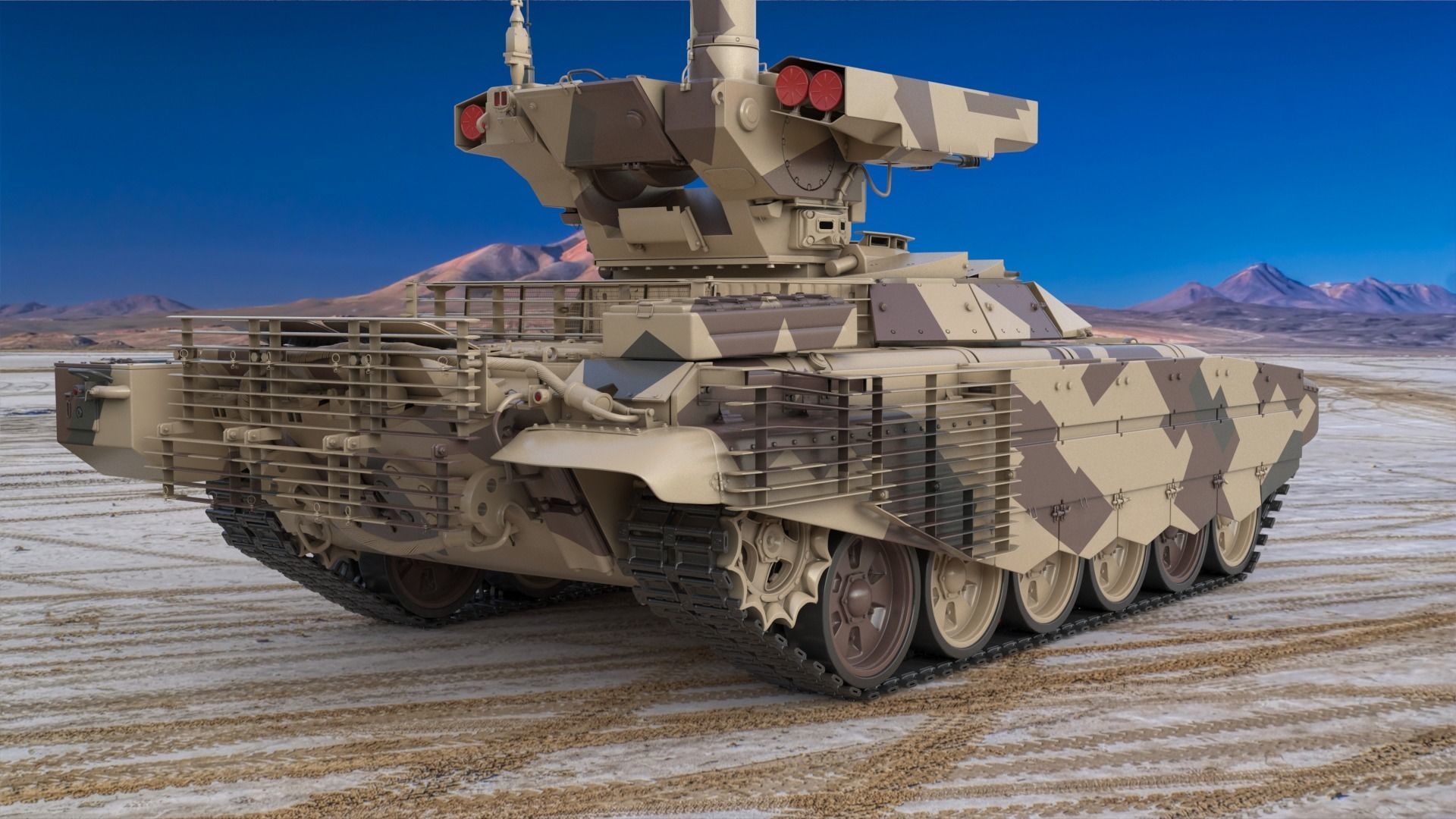 Tank Terminator BMPT 72 Desert 3D model_3