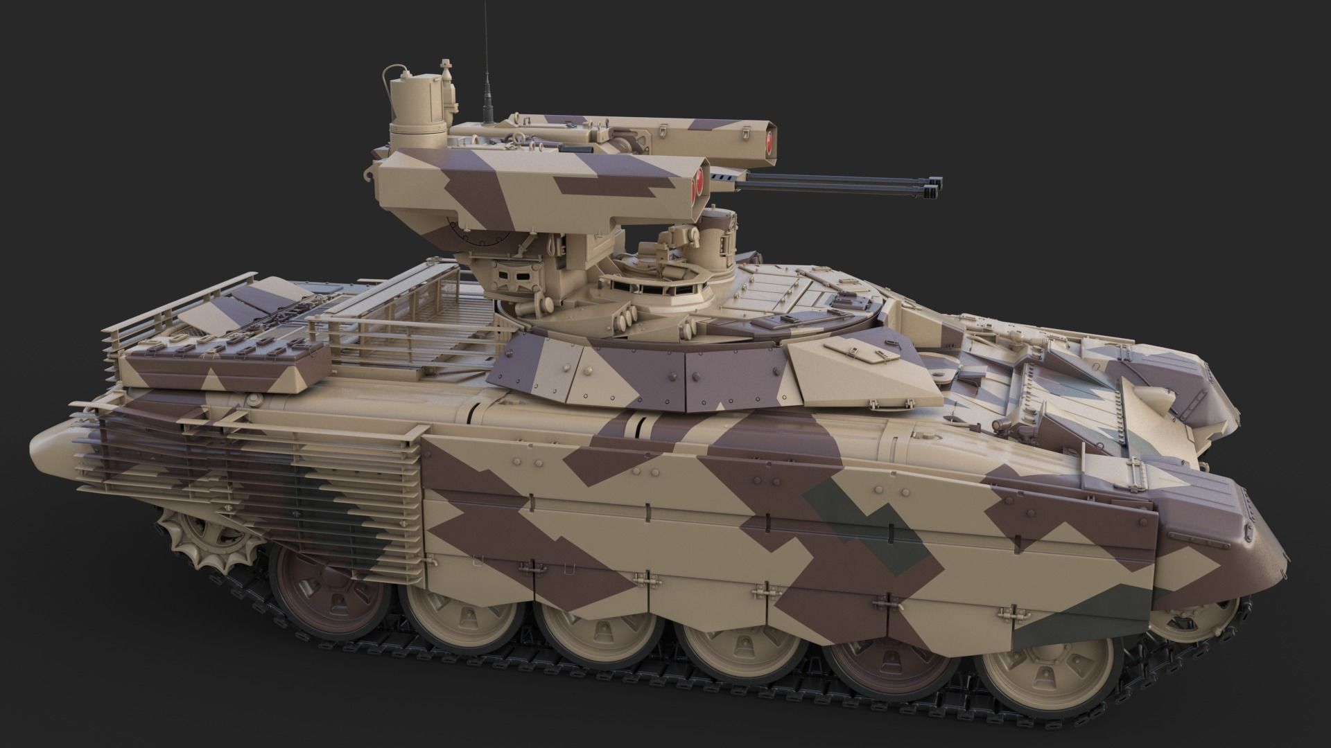 Tank Terminator BMPT 72 Desert 3D model_11