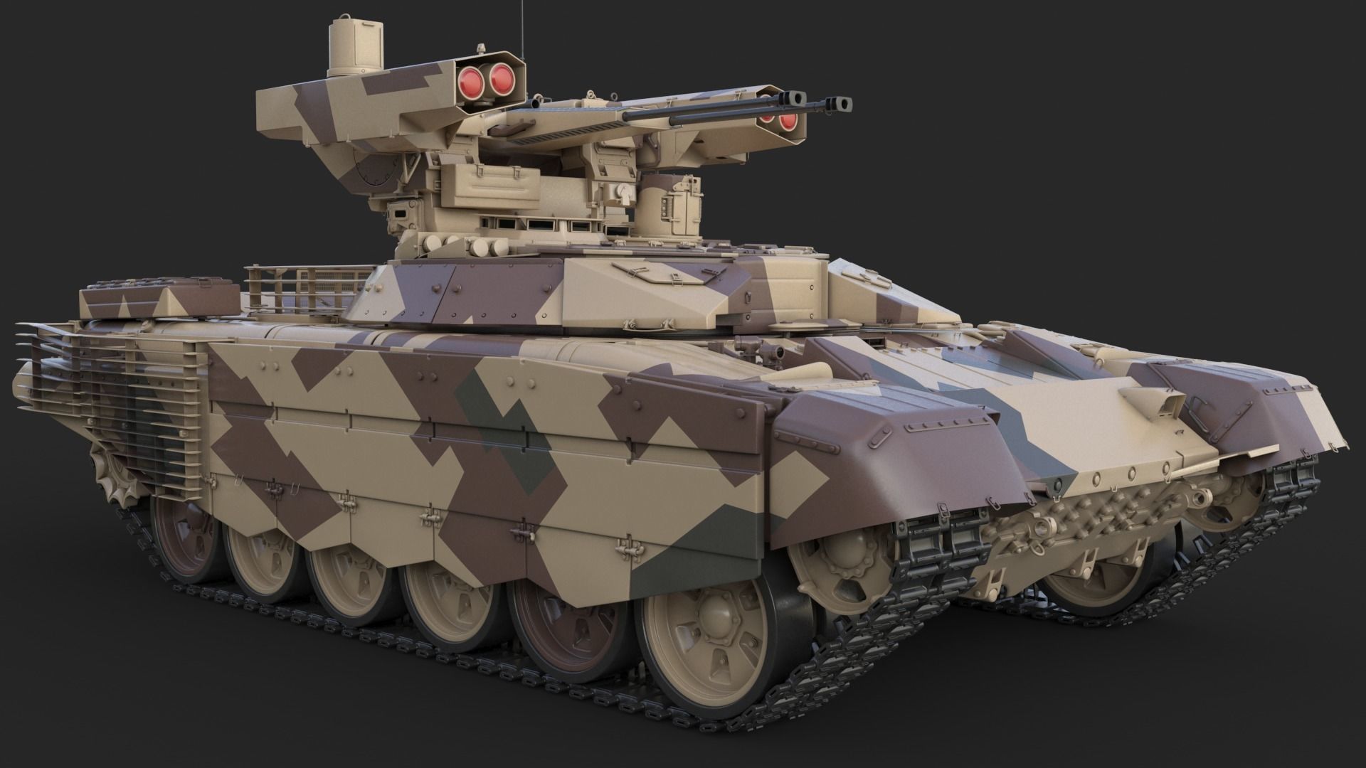 Tank Terminator BMPT 72 Desert 3D model_6