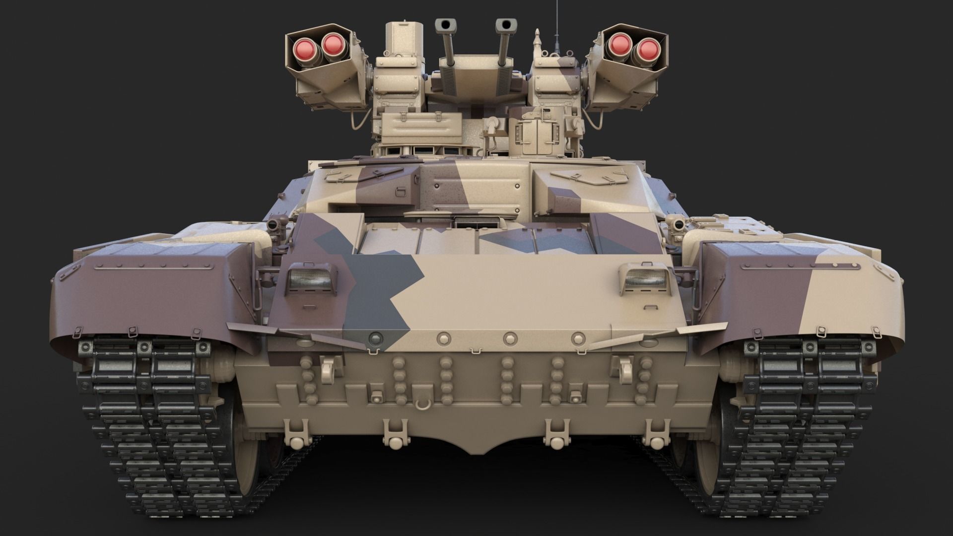 Tank Terminator BMPT 72 Desert 3D model_8
