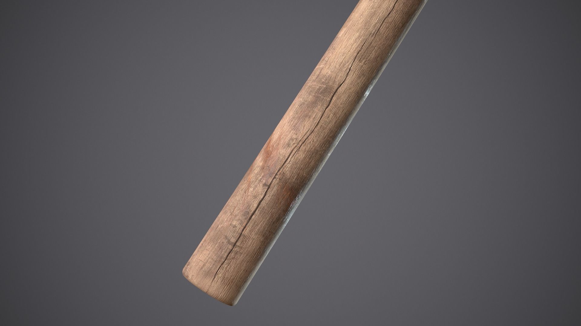 Hammer Old Low-poly 3D model_3