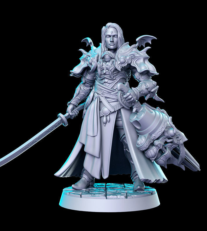 Zenos Final Fantasy 32mm Pre-supported 3D print model_2