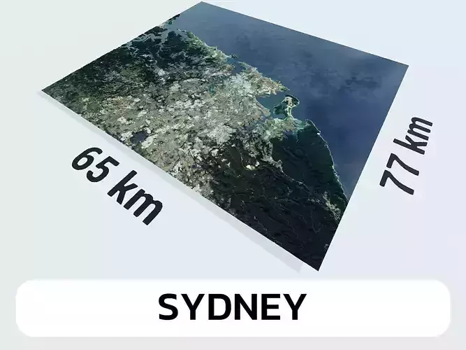 Sydney Australia City Landscape 3D Model