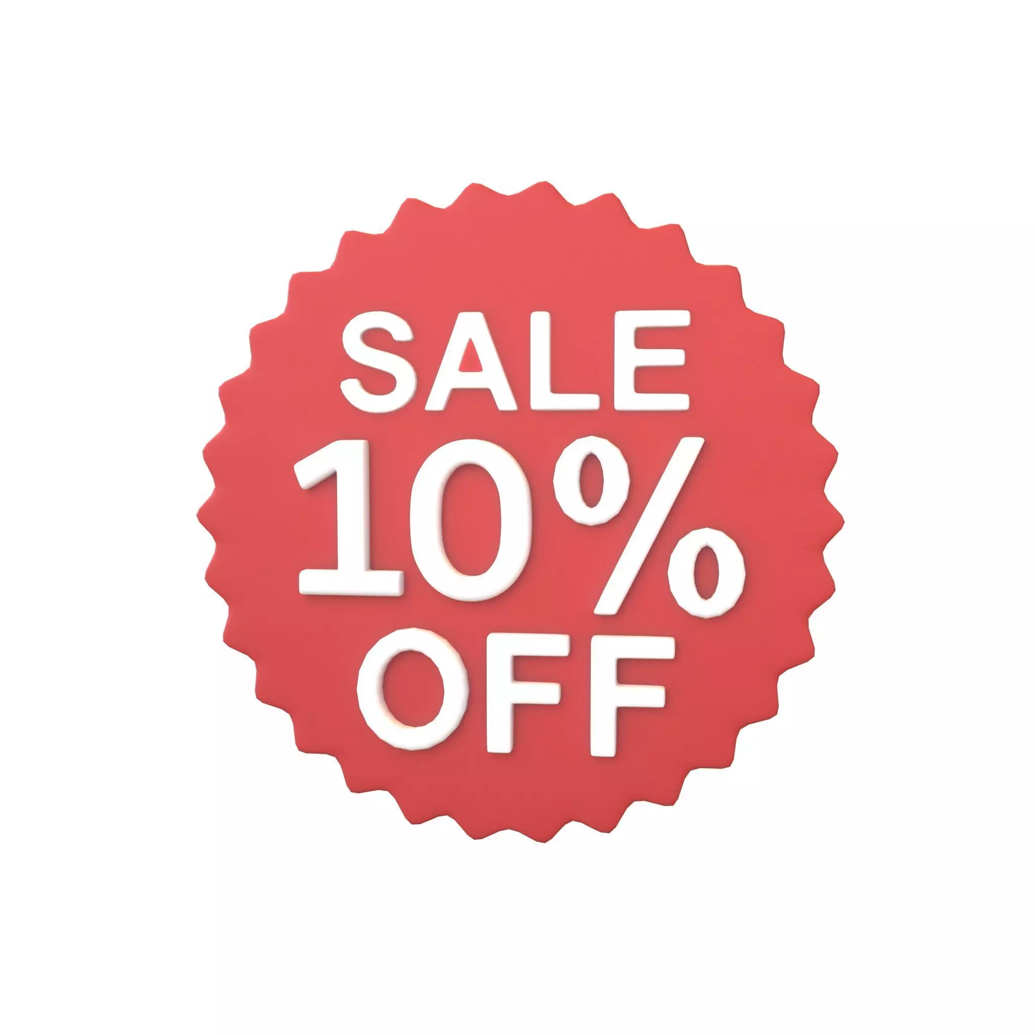 Sale Icon v3 001 Low-poly 3D model_0