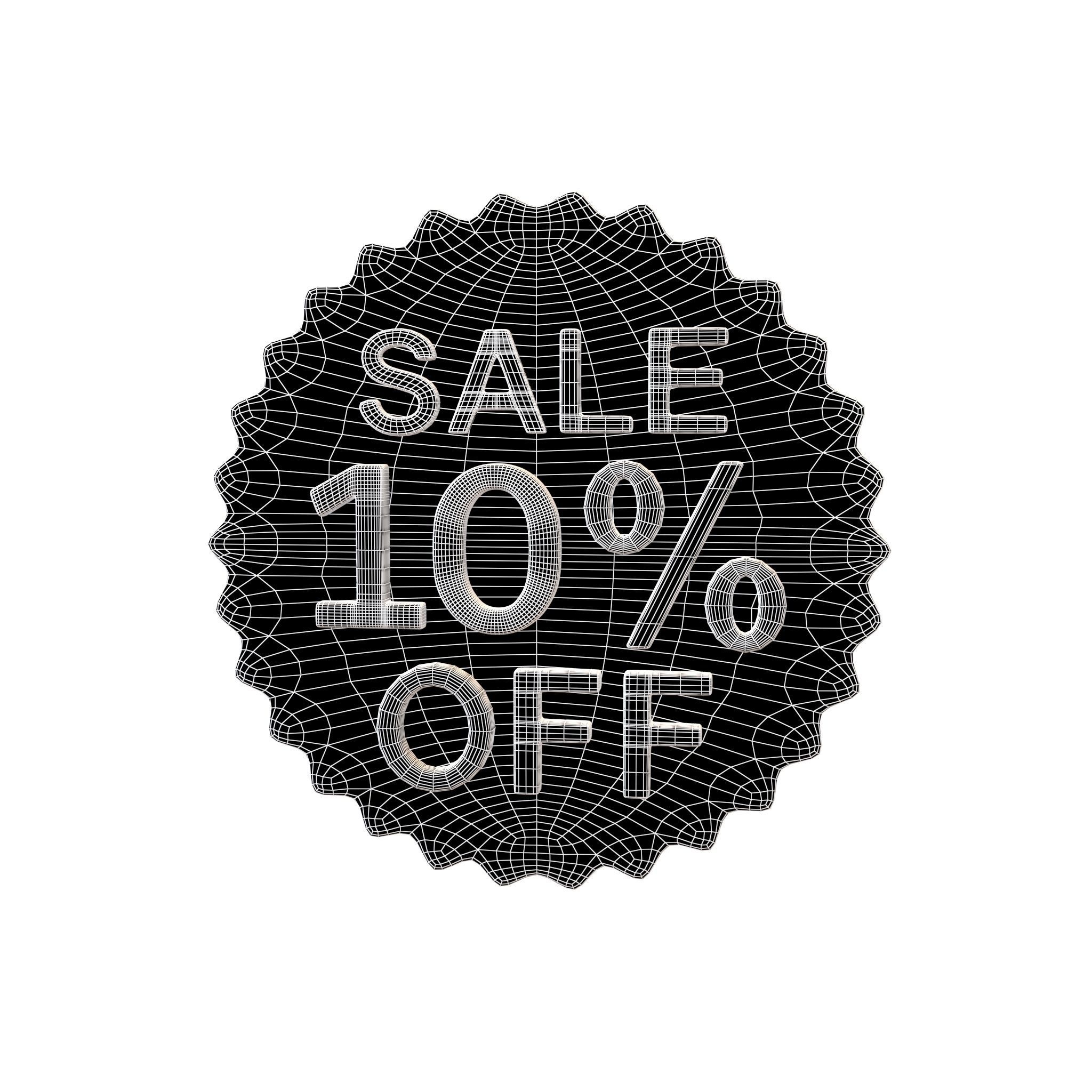 Sale Icon v3 001 Low-poly 3D model_7