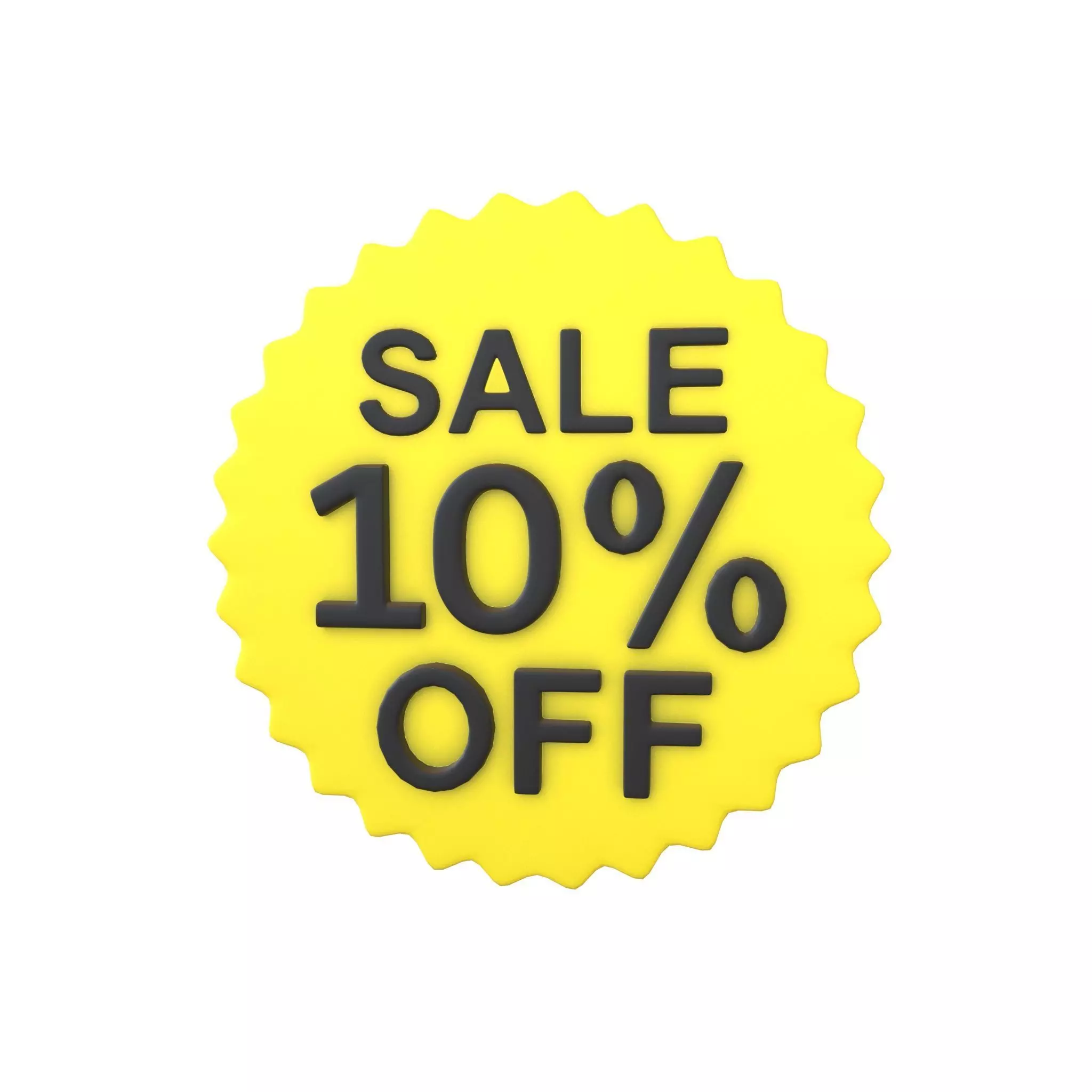 Sale Icon v3 002 Low-poly 3D model_0