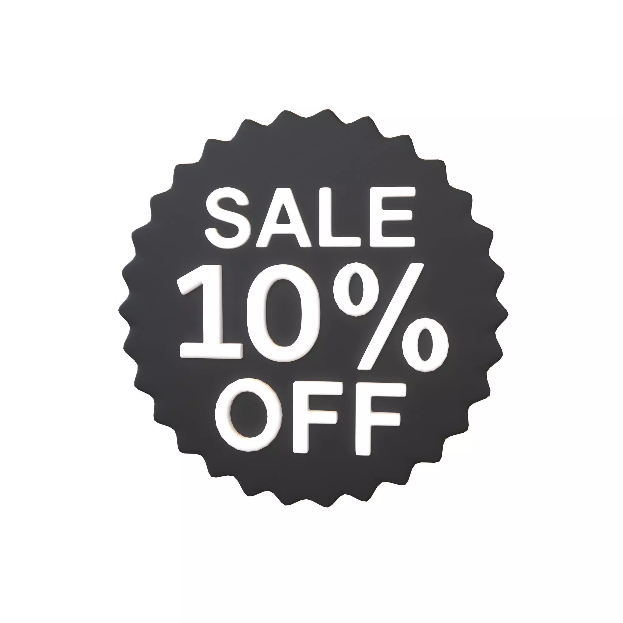 Sale Icon v3 003 Low-poly 3D model_0