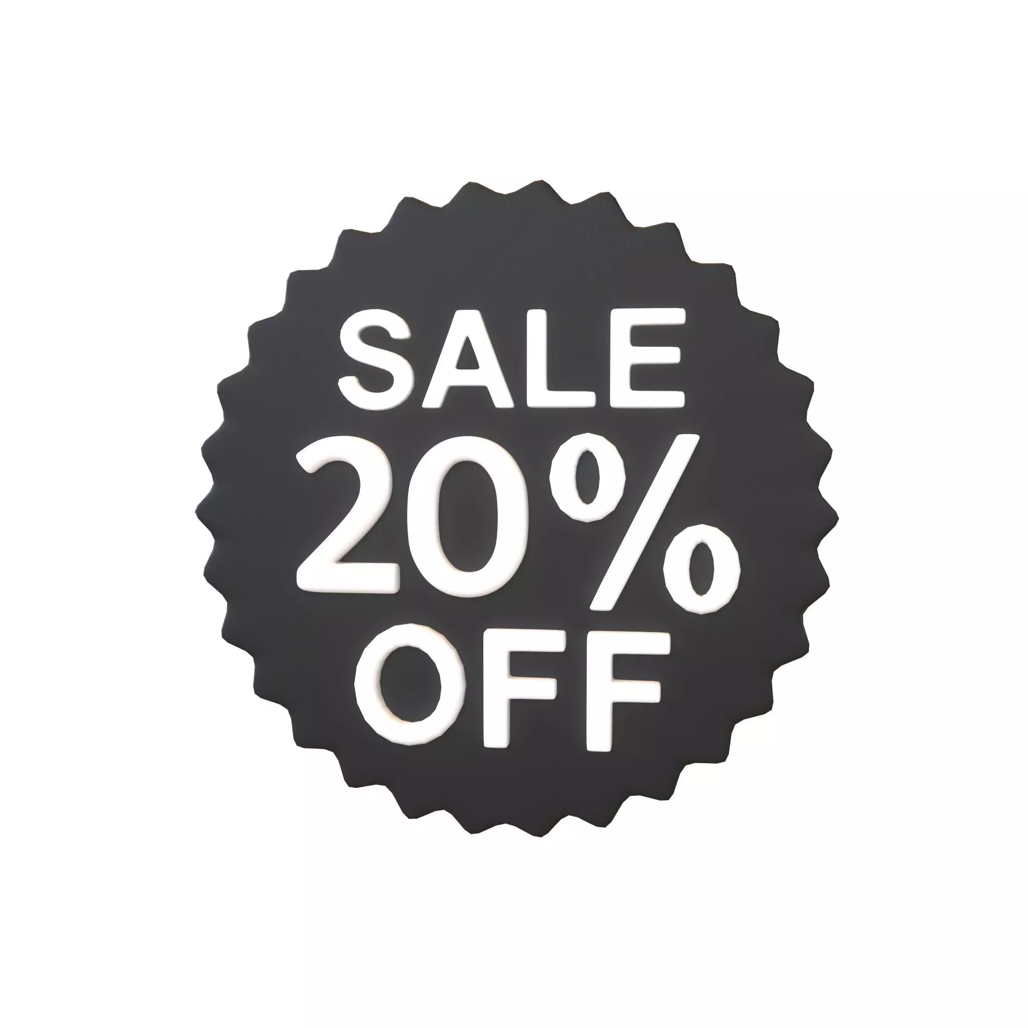 Sale Icon v4 003 Low-poly 3D model_0