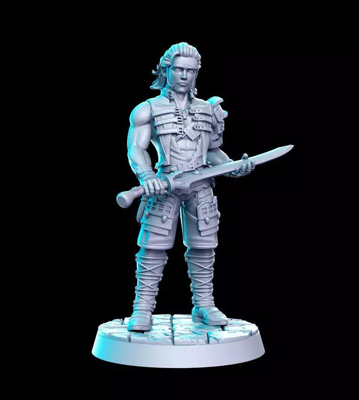 Basch Final Fantasy 32mm Pre-supported 3D print model_0