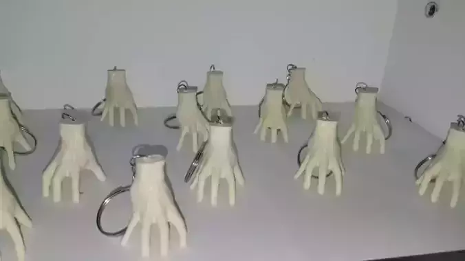 fingers hand of wednesday 3D print model