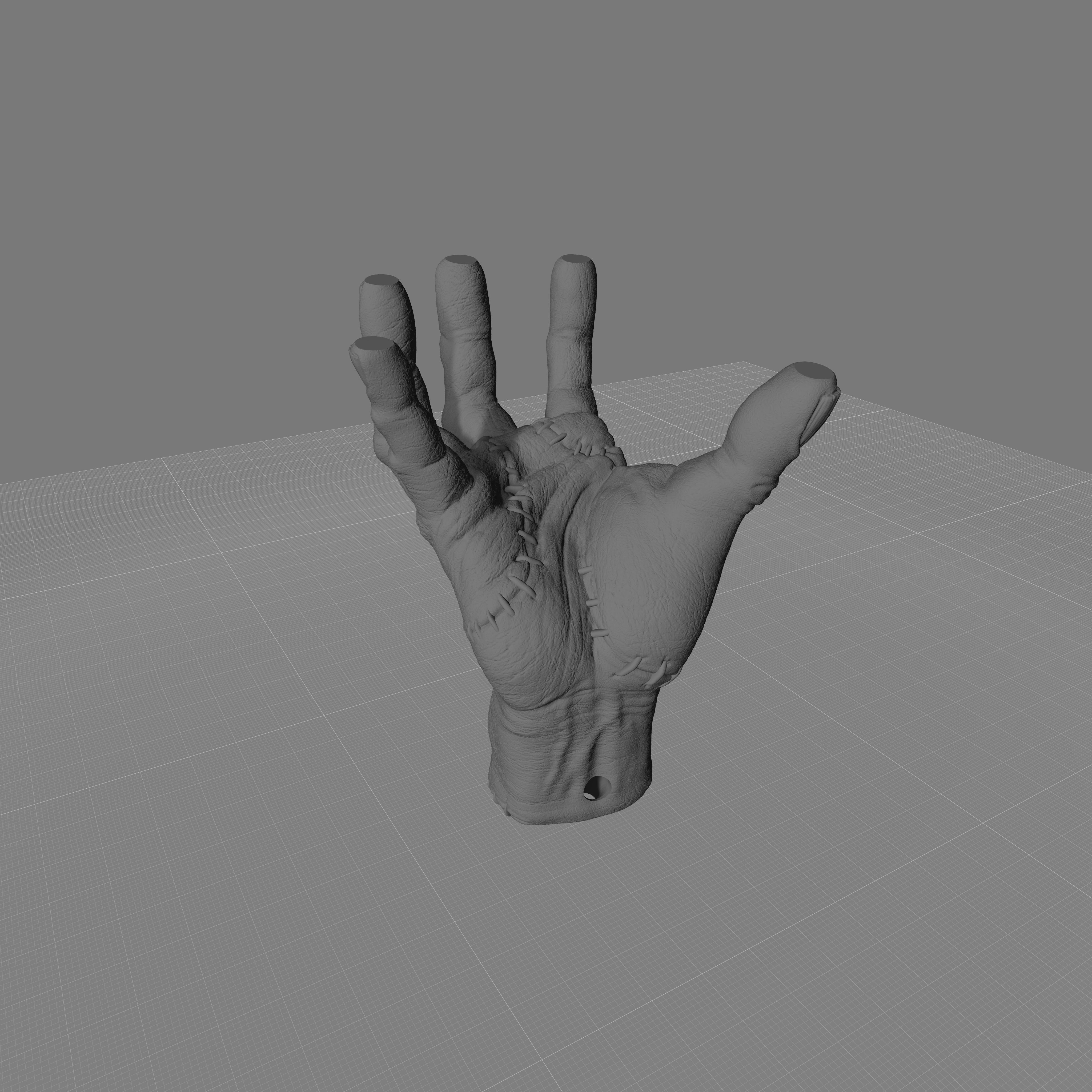 fingers hand of wednesday 3D print model_3