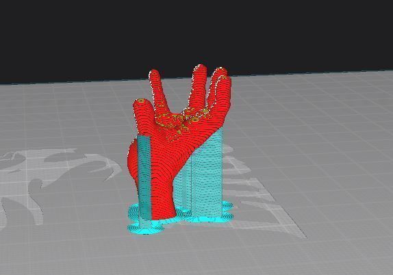 fingers hand of wednesday 3D print model_4