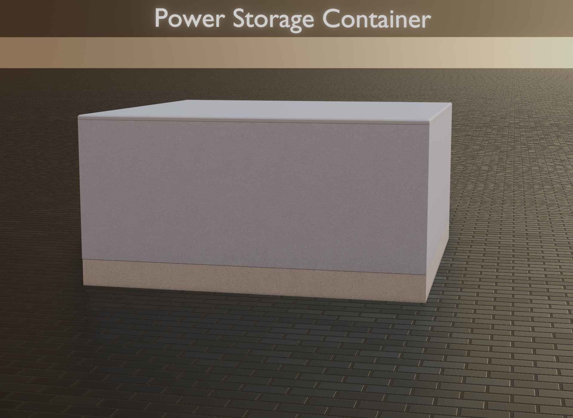 Power Storage Container Low-poly 3D model_11