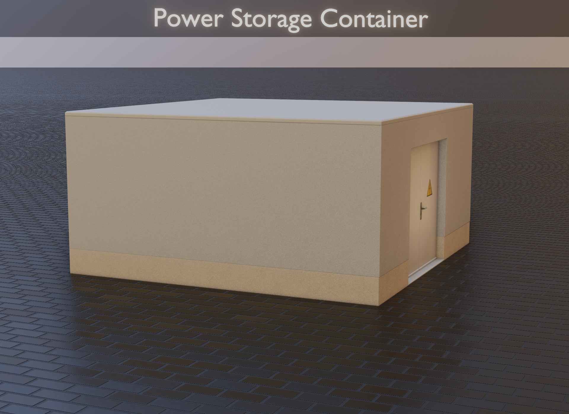 Power Storage Container Low-poly 3D model_19
