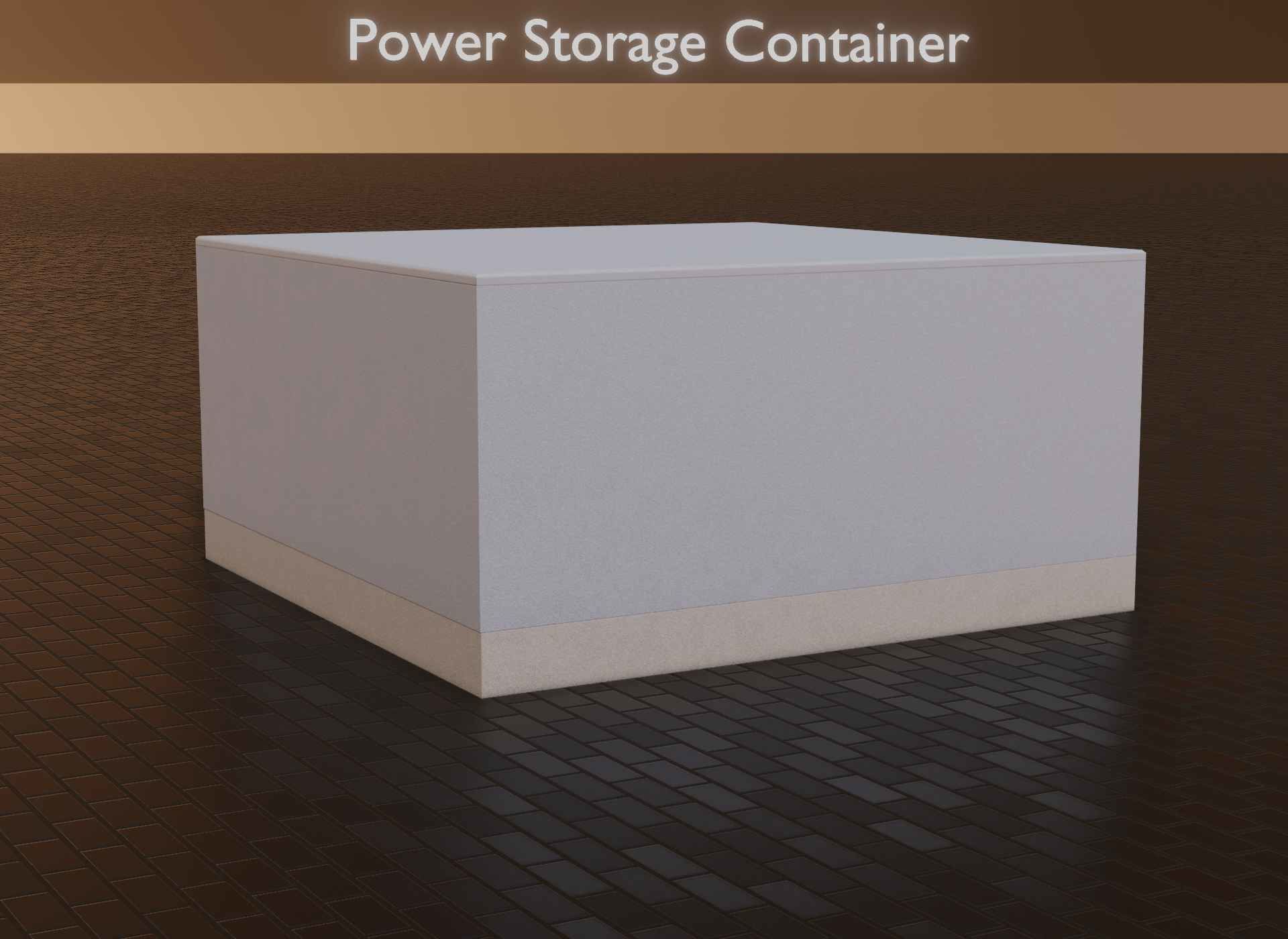 Power Storage Container Low-poly 3D model_13