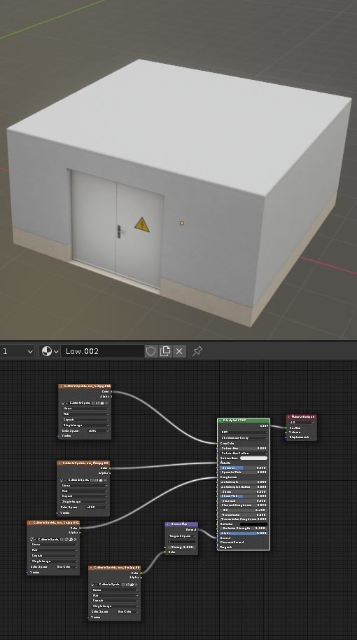 Power Storage Container Low-poly 3D model_7
