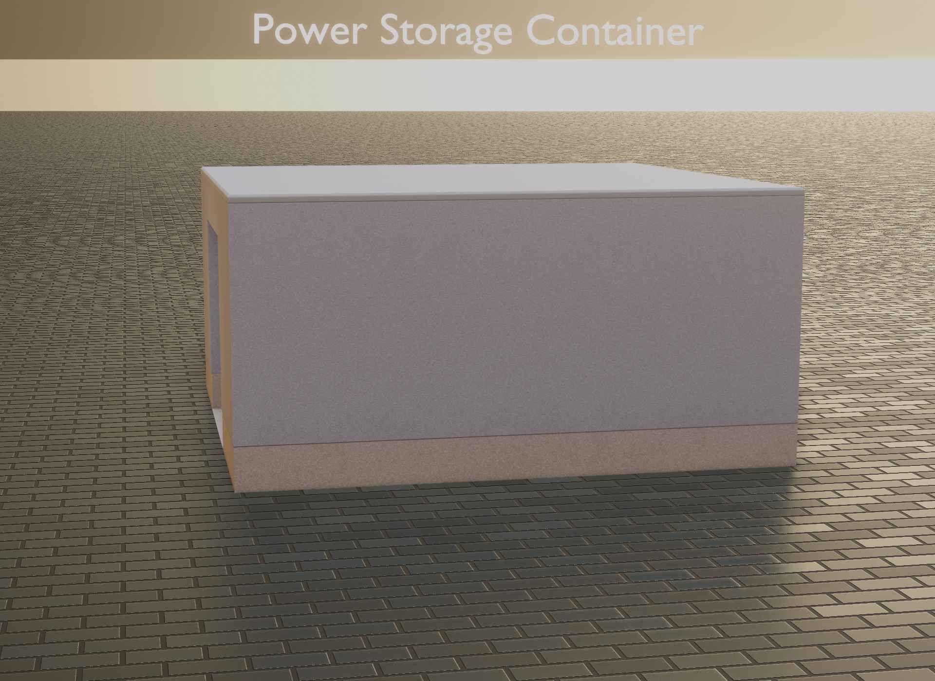 Power Storage Container Low-poly 3D model_22
